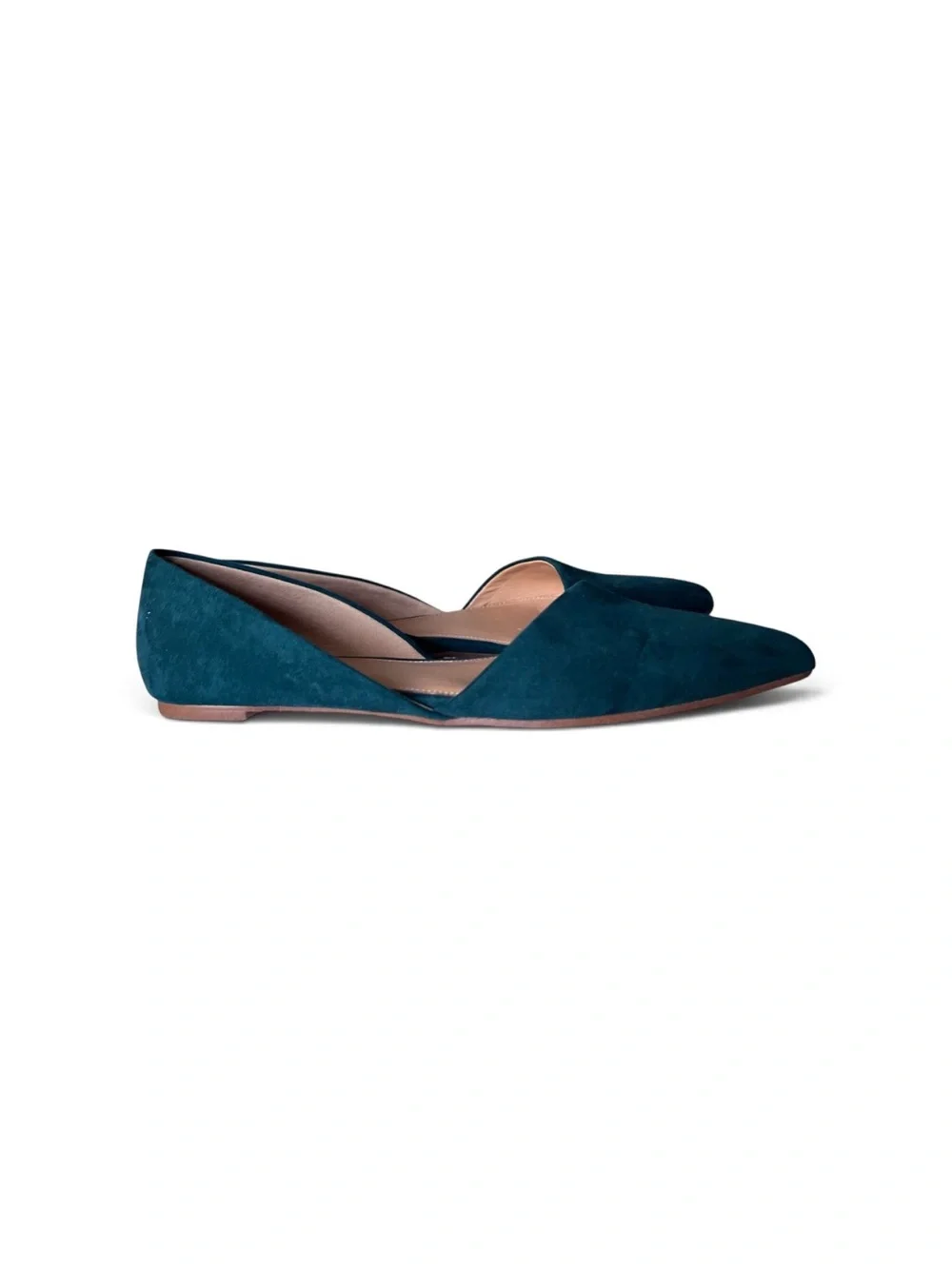 J.Crew Suede d'Orsay Flats in Vivid Cerulean Size 10